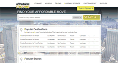 Desktop Screenshot of affordablemoves.com