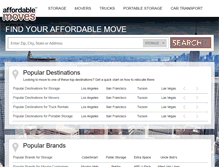 Tablet Screenshot of affordablemoves.com